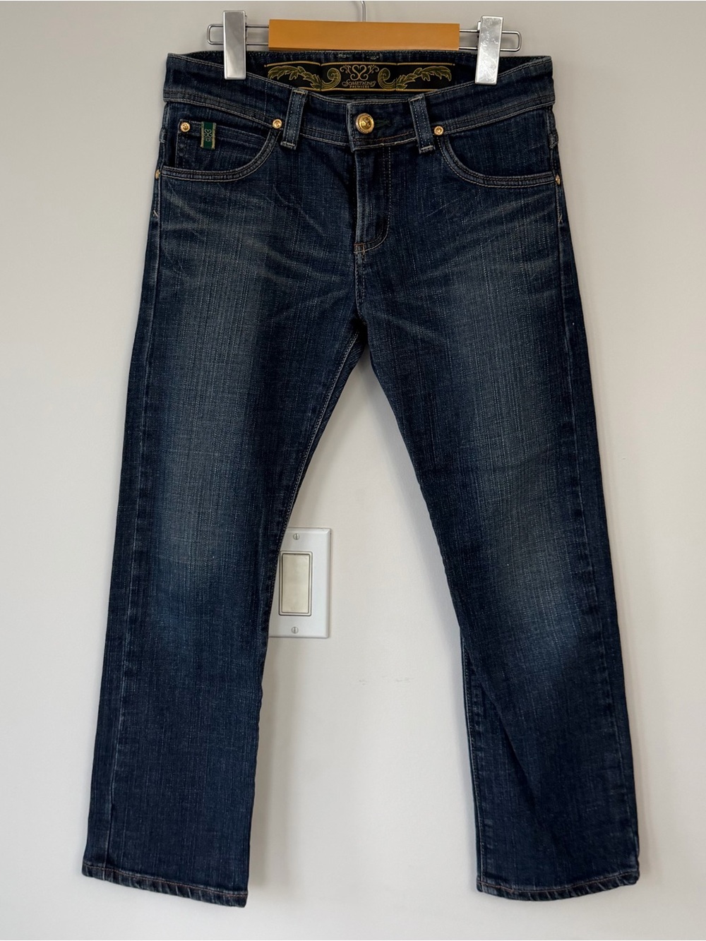 (M) Premiere Dark Blue Straight Leg Jeans